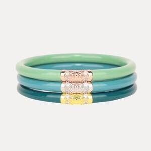 NEW BUDHAGIRL three kings all weather bangles in fjord